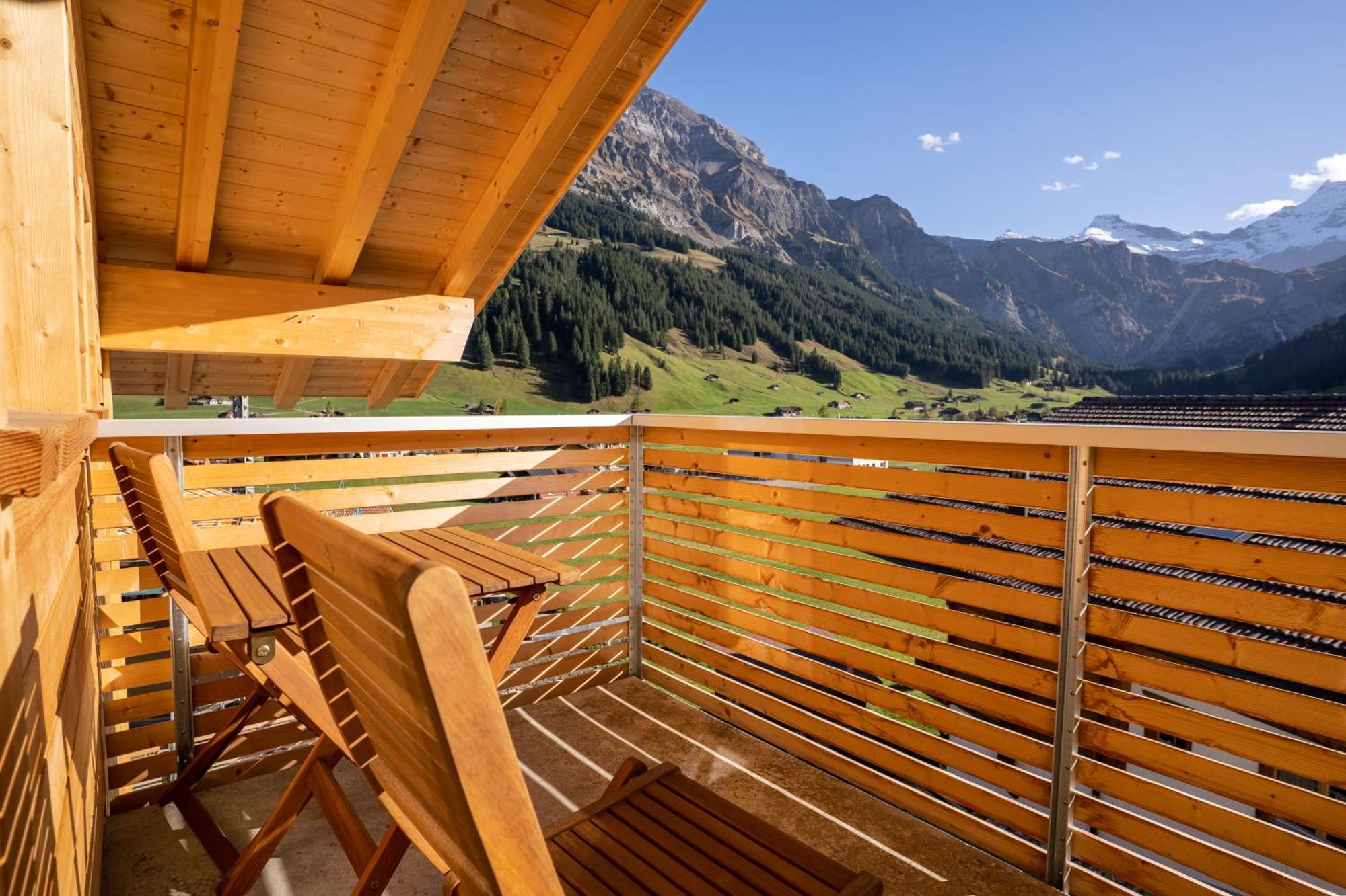 Chuenislodge2- Zwei Balkone, Gemuetlicher Kamin, Top Aussicht Adelboden Exterior foto